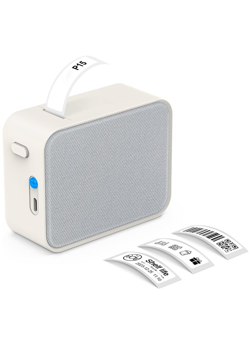 AROAQ - P15 Label Maker, Portable Bluetooth Sticker Label Printer with Different Fonts, Easy to Use Ideal for Home&Office Organization Small Business Supplies USB Rechargeable - Image 1