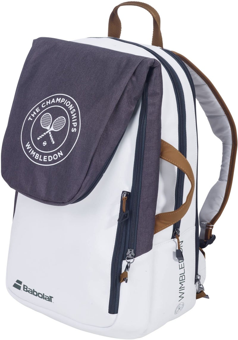 Babolat Pure Wimbledon Tennis Backpack (White/Grey) - Image 1