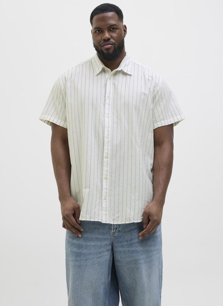 JACK & JONES Plus Size Canggu Stripe Shirt  - Image 1