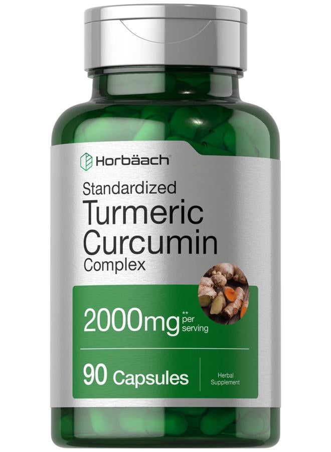 Horbäach Turmeric Curcumin Supplement 2000mg | 90 Capsules - Image 1