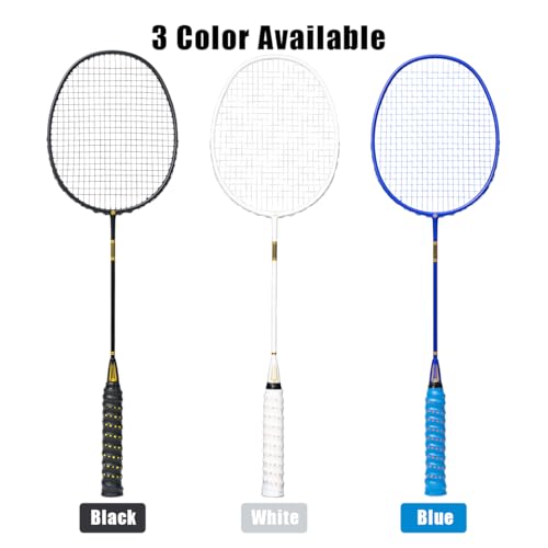 ALPSPORT ZJ Titanium Net 4U G5 Full Carbon Fiber Professional Badminton Racket, Graphite Racquets with Gift Box, 1 Flannel Bag, 2 Grips Tapes, Padel Raket for Team Sports Training (Blue) - Image 3