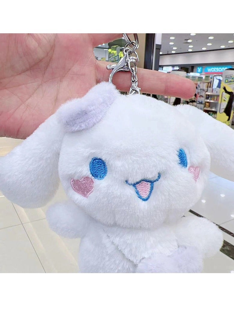 general 12cm Cute Rabbit Plush Toy Keychain - Adorable Soft Plush Keyring Doll Bag Pendant Decoration for Kids Adult Gift, PP Cotton, Mixed Colors (2pcs) - Image 3