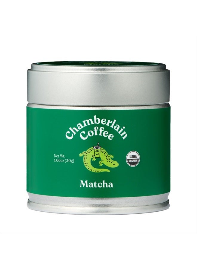 Chamberlain Coffee Ceremonial Matcha Green Tea Powder - Japanese Green Tea + Original Grade Matcha - Hot or Iced - Organic, Vegan & Gluten-Free Matcha Powder, 1.06 oz - Image 1