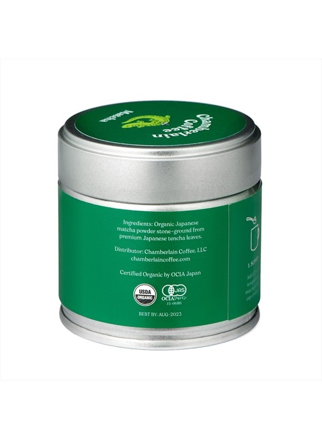 Chamberlain Coffee Ceremonial Matcha Green Tea Powder - Japanese Green Tea + Original Grade Matcha - Hot or Iced - Organic, Vegan & Gluten-Free Matcha Powder, 1.06 oz - Image 2