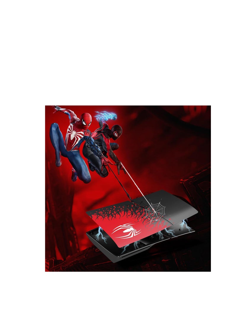 أغطية حماية الوجه TRIX SLIM Disc Edition لوحدة التحكم PS5، غلاف حماية بديل للوحة الوجه، مقاوم للغبار، مضاد للخدش (إصدار SPIDERMAN 2) - Image 4