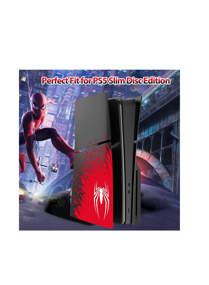 أغطية حماية الوجه TRIX SLIM Disc Edition لوحدة التحكم PS5، غلاف حماية بديل للوحة الوجه، مقاوم للغبار، مضاد للخدش (إصدار SPIDERMAN 2) - Image 2