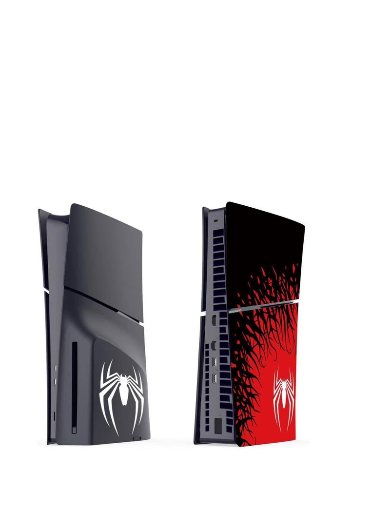 أغطية حماية الوجه TRIX SLIM Disc Edition لوحدة التحكم PS5، غلاف حماية بديل للوحة الوجه، مقاوم للغبار، مضاد للخدش (إصدار SPIDERMAN 2) - Image 1