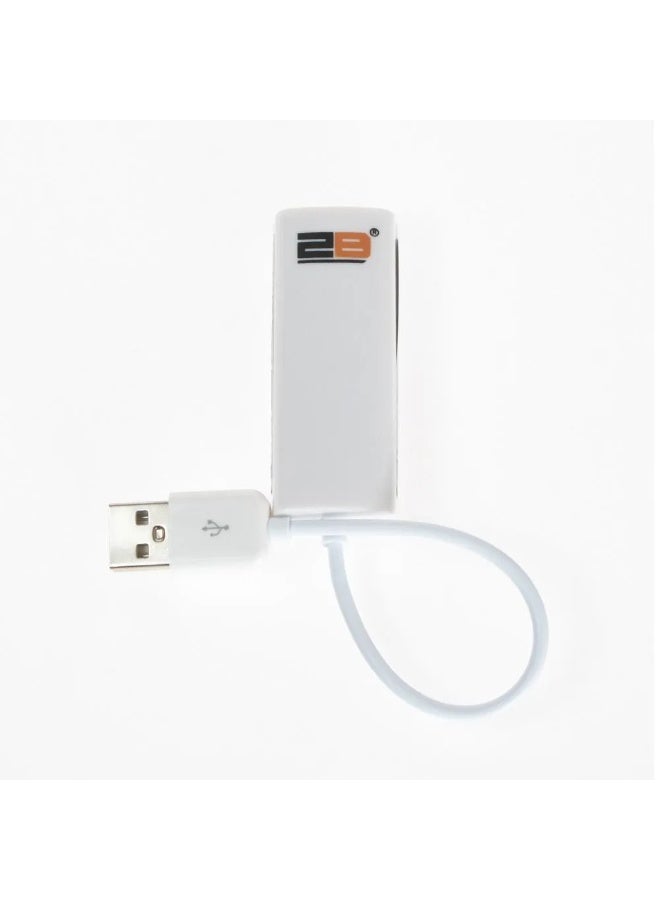 2B (CV668) Converter From USB2.0 To LAN – White - Image 2