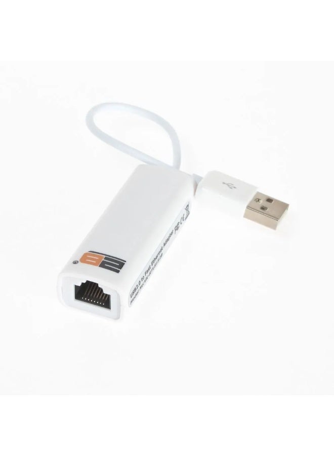 2B (CV668) Converter From USB2.0 To LAN – White - Image 3