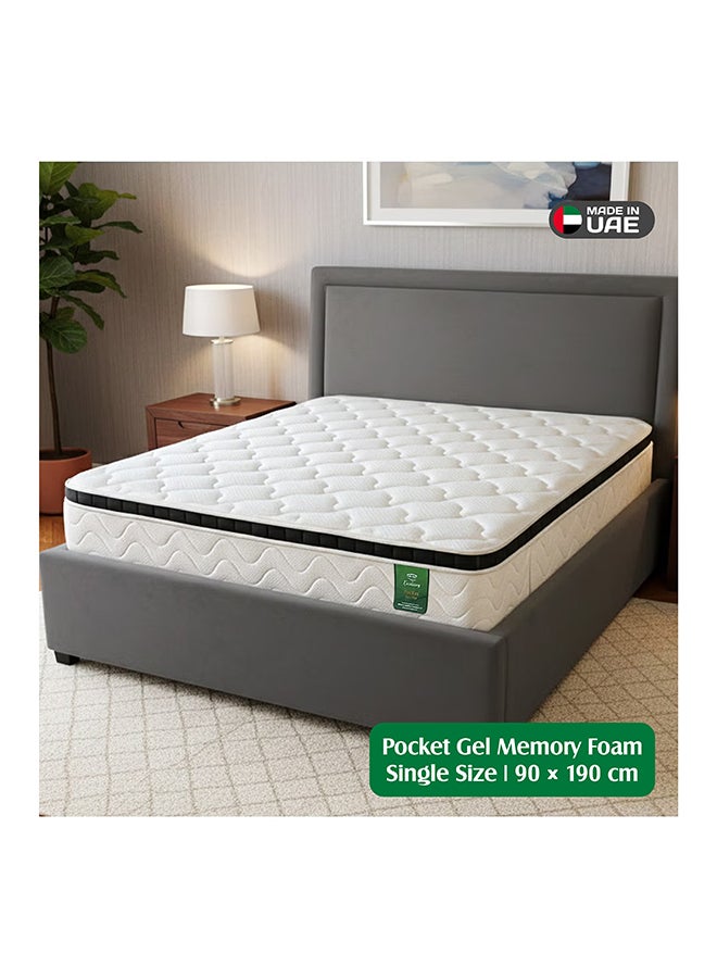 EASELIVING Hybrid Gel Memory Foam Mattress - 30cm Single Bed Medium Firm Mattress | Pocket Spring Mattress with Cooling Comfort, Edge Support and Pressure Relief | 10-Year Warranty (90x190 cm) - Image 1