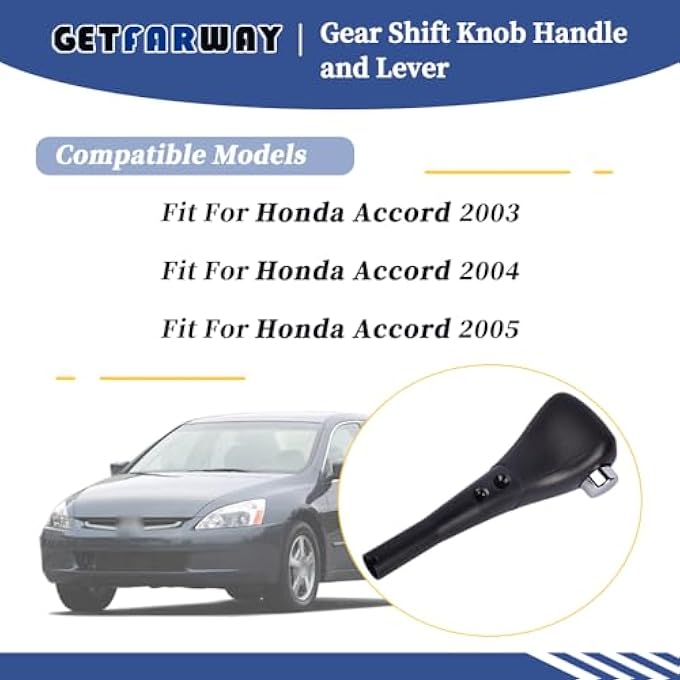 rayihni 54130SDAA84ZB Gear Shift Knob Handle and Lever Compatible with Honda Accord 20032005 - Image 3