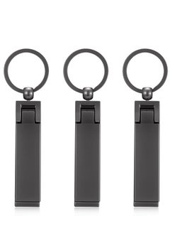 3 Pieces Instant Bag Hook Bag Hanger Collection, Purse Handbag Hook Hanger Holder Set Mobile Phone Holder Foldable Stylish Swivel Hanger for Table Desk, Handbag Storage, Elastic Cap Clips Hat (Black)