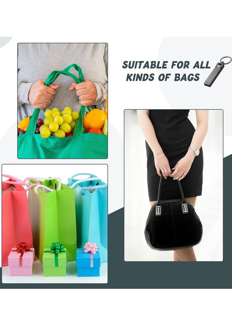 SYOSI - 3 Pieces Instant Bag Hook Bag Hanger Collection, Purse Handbag Hook Hanger Holder Set Mobile Phone Holder Foldable Stylish Swivel Hanger for Table Desk, Handbag Storage, Elastic Cap Clips Hat (Black) - Image 1
