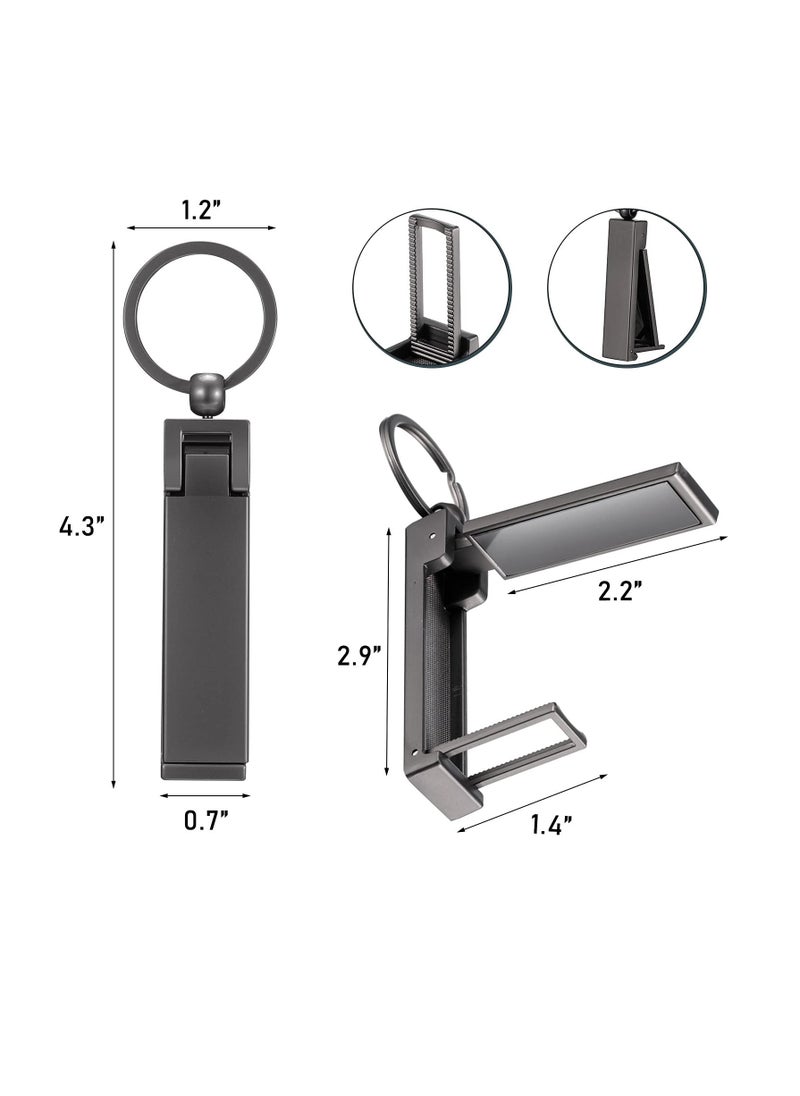 SYOSI - 3 Pieces Instant Bag Hook Bag Hanger Collection, Purse Handbag Hook Hanger Holder Set Mobile Phone Holder Foldable Stylish Swivel Hanger for Table Desk, Handbag Storage, Elastic Cap Clips Hat (Black) - Image 1