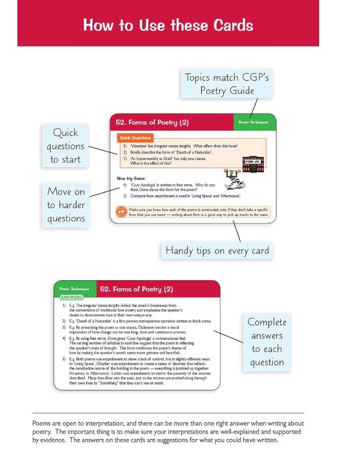 GCSE الإنجليزية: مختارات شعرية من WJEC Eduqas - بطاقات أسئلة المراجعة - Image 3