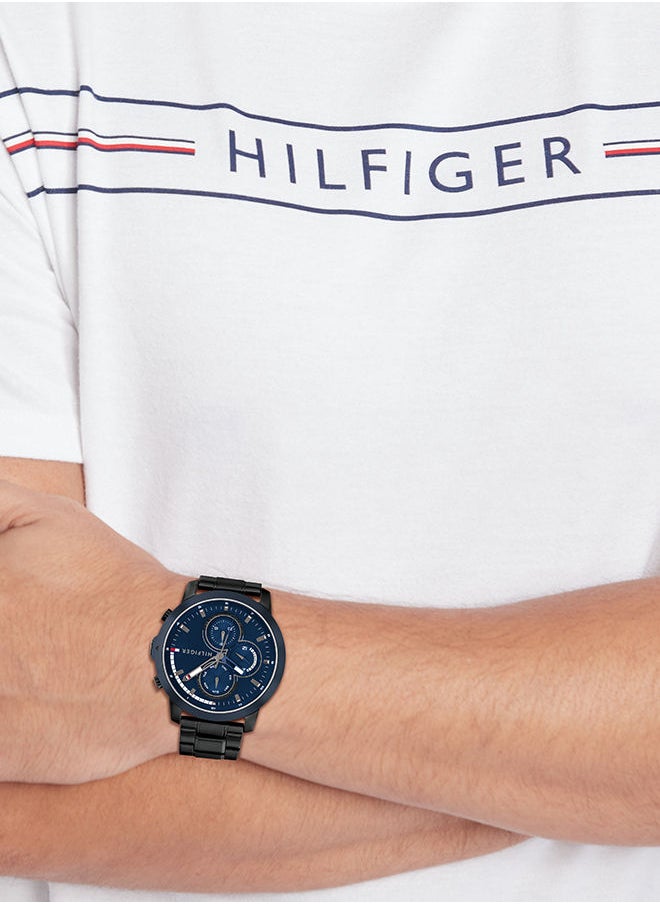 TOMMY HILFIGER Men Analog Round Shape Stainless Steel Wrist Watch 46 mm  - Image 4