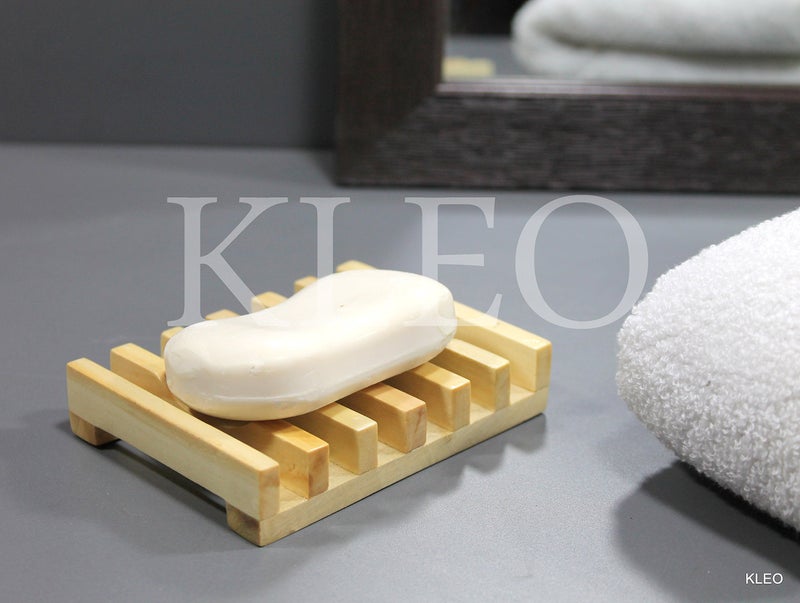 KLEO - Wooden Soap Dish in Set of 2 | Wooden Soap Holder Case - Image 4