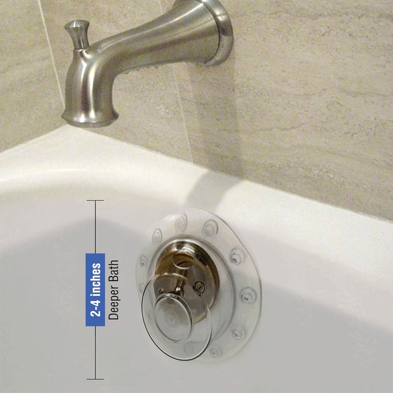 IndulgeMe Overflow Drain Cover 4 Inch Diameter Enjoy a Deeper Bath Fits Most Bathtubs Drain Covers - Image 2