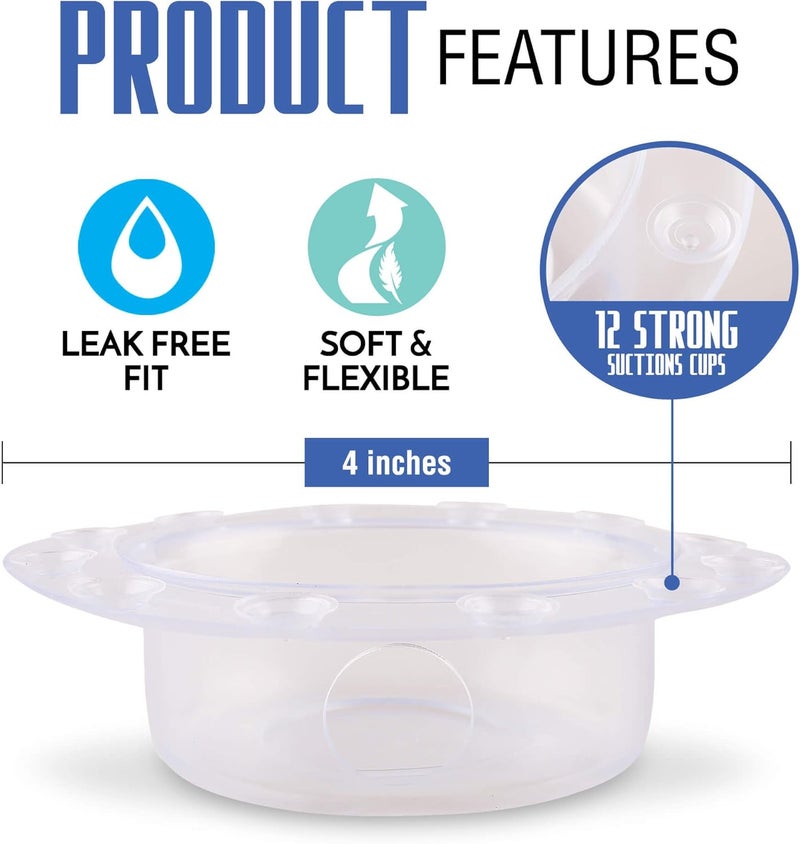 IndulgeMe Overflow Drain Cover 4 Inch Diameter Enjoy a Deeper Bath Fits Most Bathtubs Drain Covers - Image 3