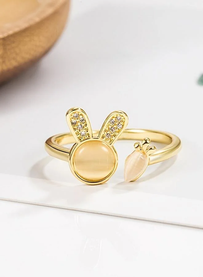 Take Two  Rhinestone Bunny and Carrot Ring for Women | Best Price UAE