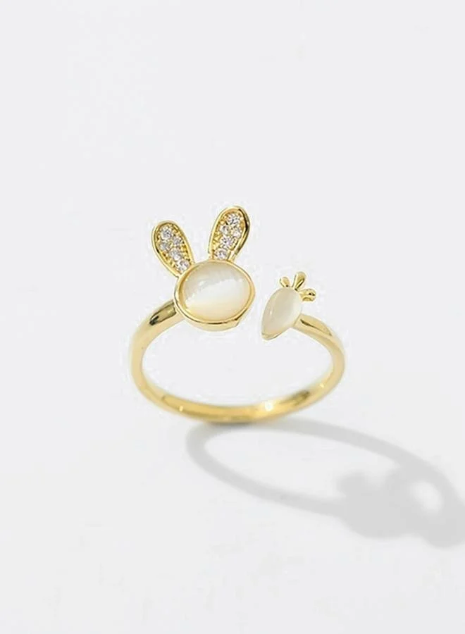 Take Two  Rhinestone Bunny and Carrot Ring for Women | Best Price UAE