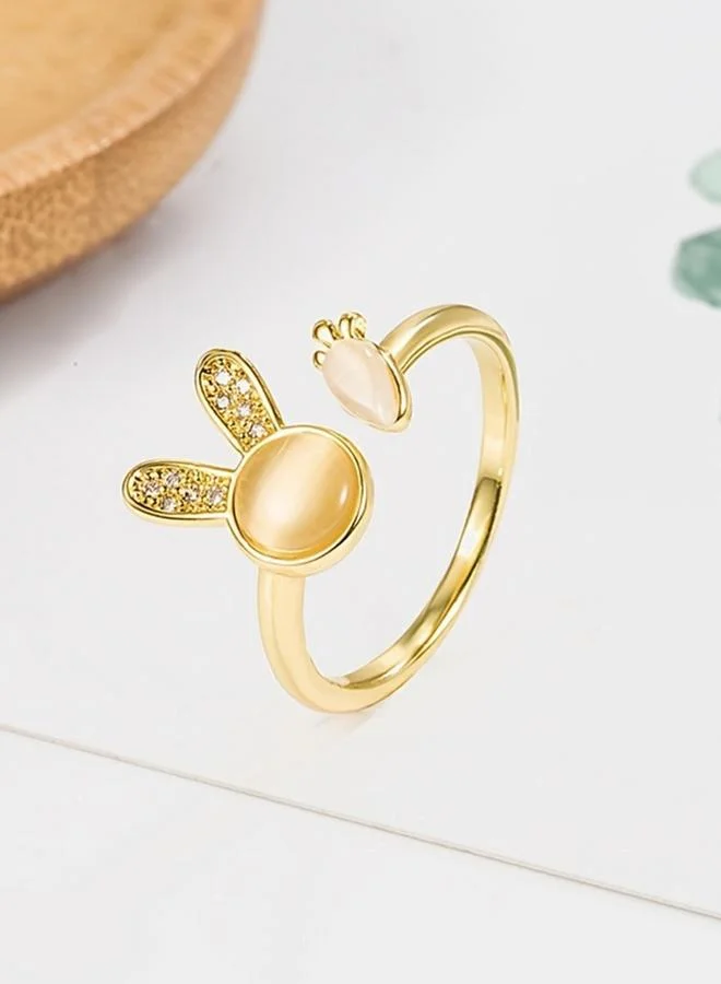 Take Two  Rhinestone Bunny and Carrot Ring for Women | Best Price UAE