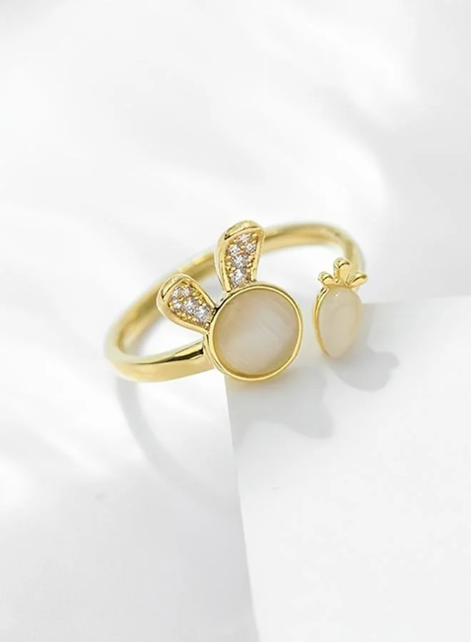 Take Two  Rhinestone Bunny and Carrot Ring for Women | Best Price UAE