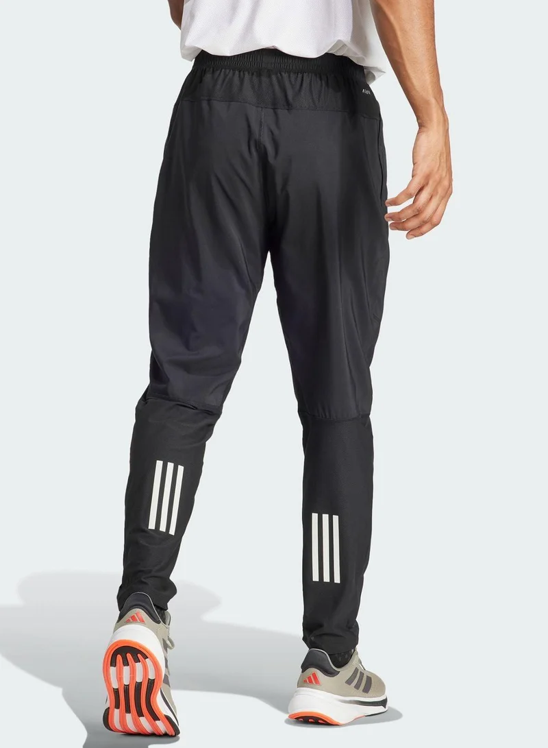 adidas بنطلون رياضي رجالي أسود مقاس