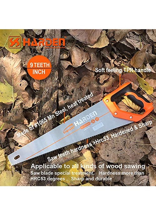 Harden Harden 16 Hand Saw 1065 Manganese Steel for Carpenter 631016  - Image 2