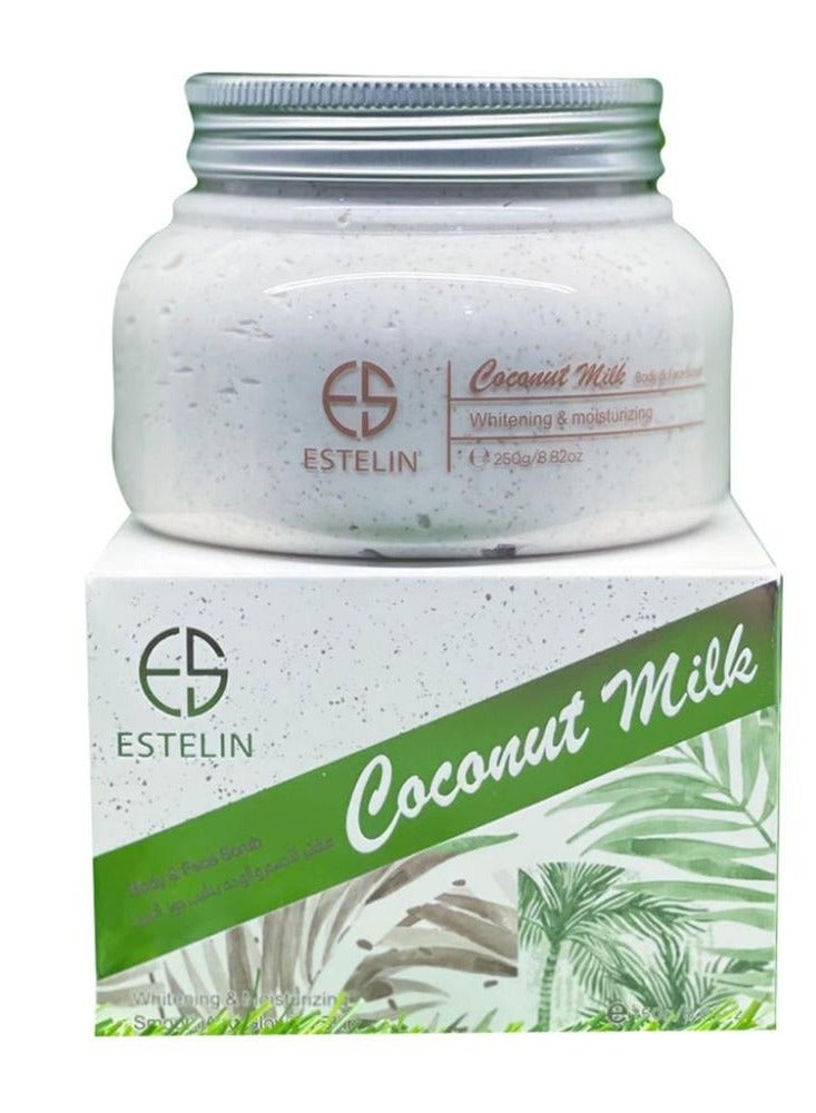 ESTELIN Coconut Milk Body and Face Scrub 250g