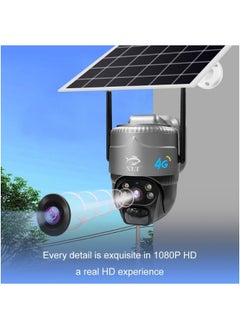 XLT 4G Sim Card Solar Camera PTZ Camera Outdoor Solar Powered Security Camera 3MP HD Dual Lens with Pan Tilt 360°View  - Image 4
