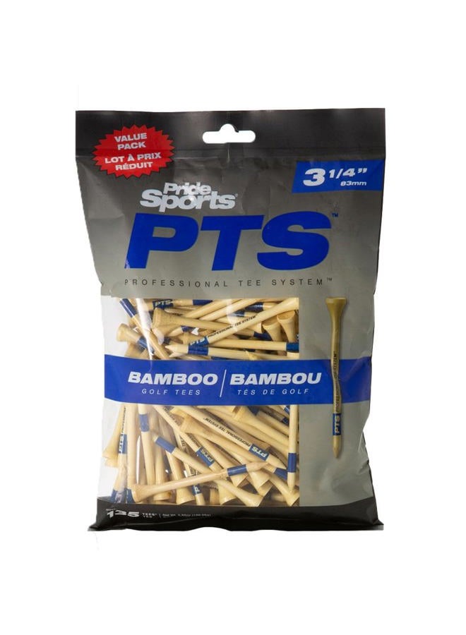PrideSports تيز جولف من بامبو PTS - 75 قطعة، 3-1/4 بوصة - العلامة التجارية رقم 1 في الجولة - الأفضل للسائقين والأخشاب - تحسين المسافة والدقة - Image 1