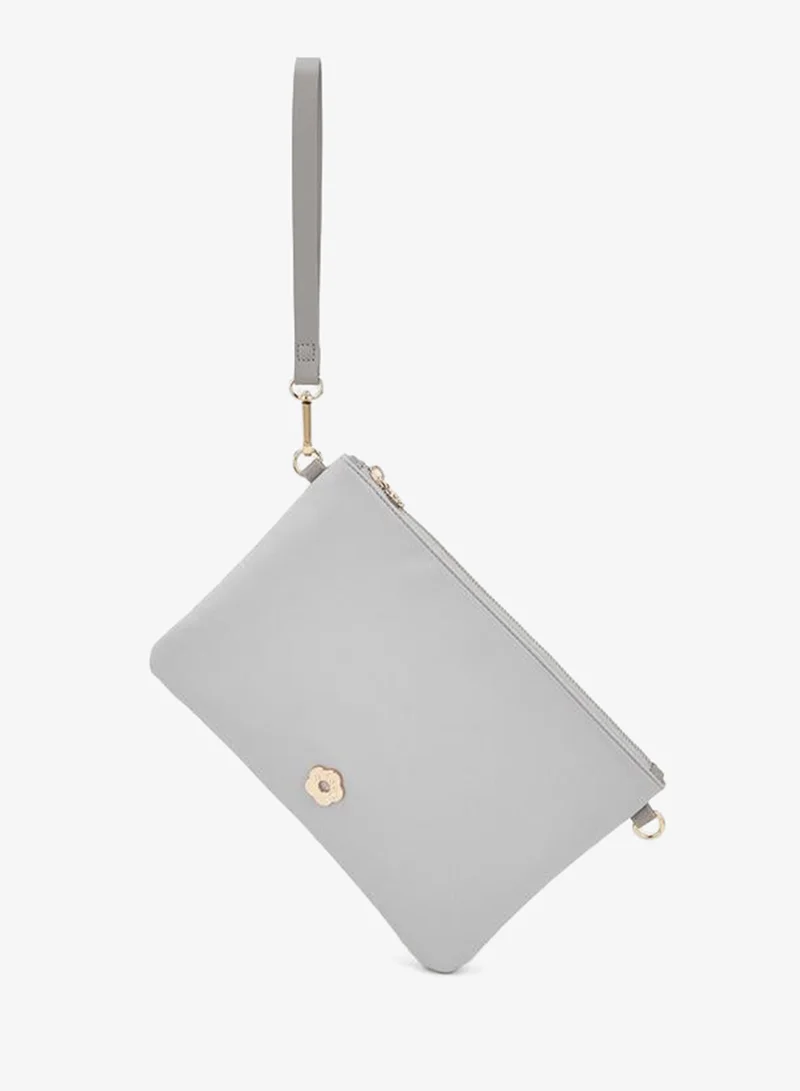 Missy Solid Tote Bag And Pouch Set