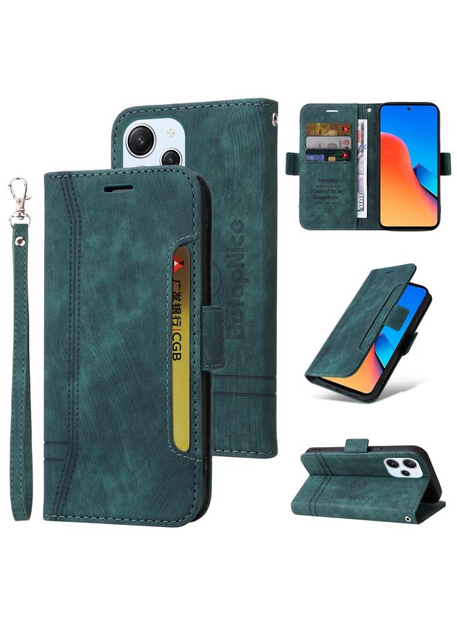 The Bros Case For Xiaomi Redmi 12 4G Dual-side Buckle Leather Phone Case