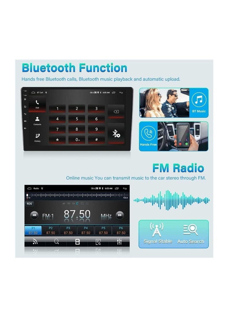 SHEZA STAR - Android Screen For Ford Mustang 2010 To 2014 4GB RAM 64GB Memory Support Apple Carplay Android Auto Full HD Touch Screen 10 Inch built In Bluetooth USB Radio WiFi Play Store Backup Camera included - Image 1
