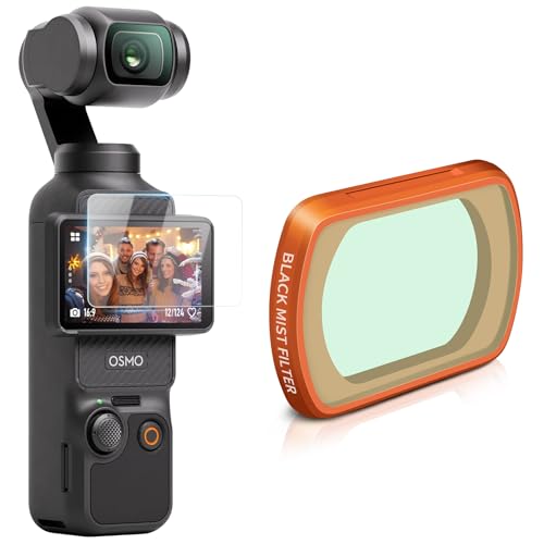 MINGVEN Black Mist Filter, Black Diffusion 1/4 Magnetic Creative Filter Beauty Soft Filters for DJI Osmo Pocket 4/3/Xtra Muse Camera - Image 1