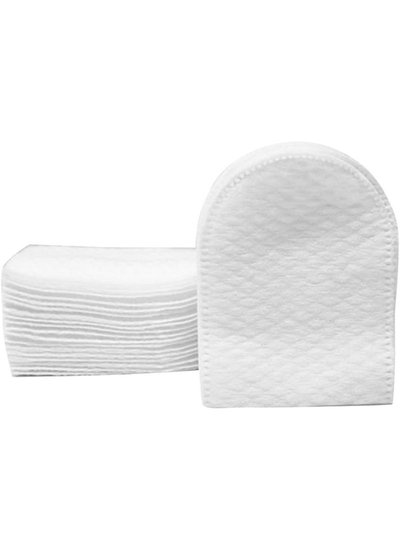 HEALLILY 240pcs U-shaped Pocket Cotton Pad Makeup Facial Cotton Pads Soft Cosmetic Pad with Storage Box cotton pads for makeup removal,cotton pads,makeup pads for Face Make Up Removing 