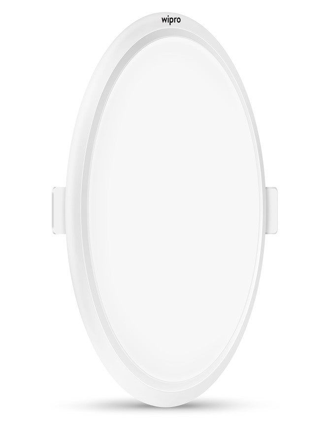 ويبرو لوحة إضاءة LED دائرية من ويبرو جارنت بقوة 6 واط بتصميم موجة لا متناهية | ضوء أبيض بارد (6500 كلفن) | لوحة بدون إطار بتصميم فائق النحافة | إضاءة سقفية غائرة للأسقف المعلقة | إضاءة سقفية من الجبس | فتحة - 100 مم | عبوة من قطعة واحدة - Image 3