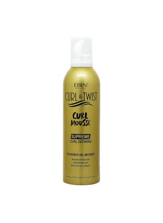 Curl & Twist Supreme Curl Defining Mousse 12.49 fl oz/354 ml – Flaxseed & Coconut Oil Infused Vitamin E Prevents Dryness Restores Vibrancy and Adds Shine to Curls Enhances Definition and Manageability - pzsku/Z272895F0CC2B82E49CFBZ/45/_/1744137831/af3142a6-794a-4b5d-a854-4d474a97b74e