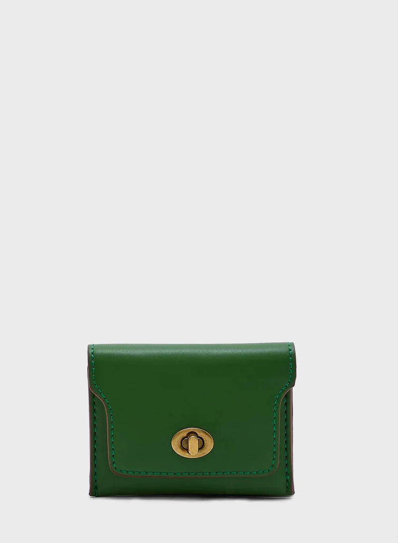 ELLA Wallet Purse With Turn Clasp