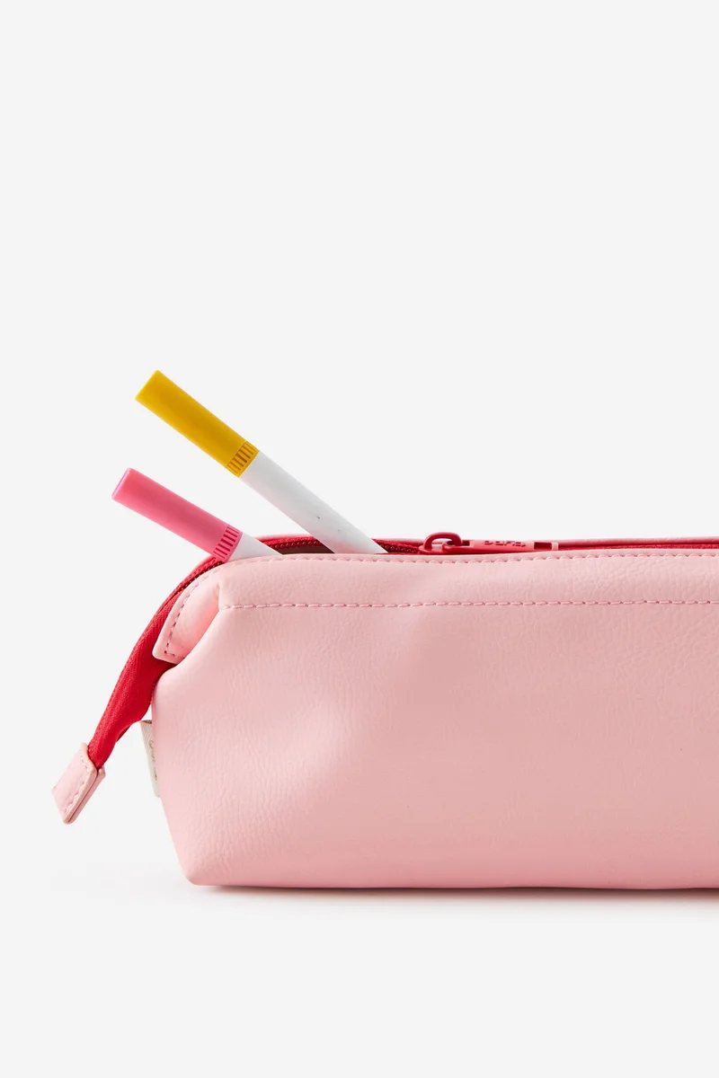 Typo Compact Pu Pencil Case
