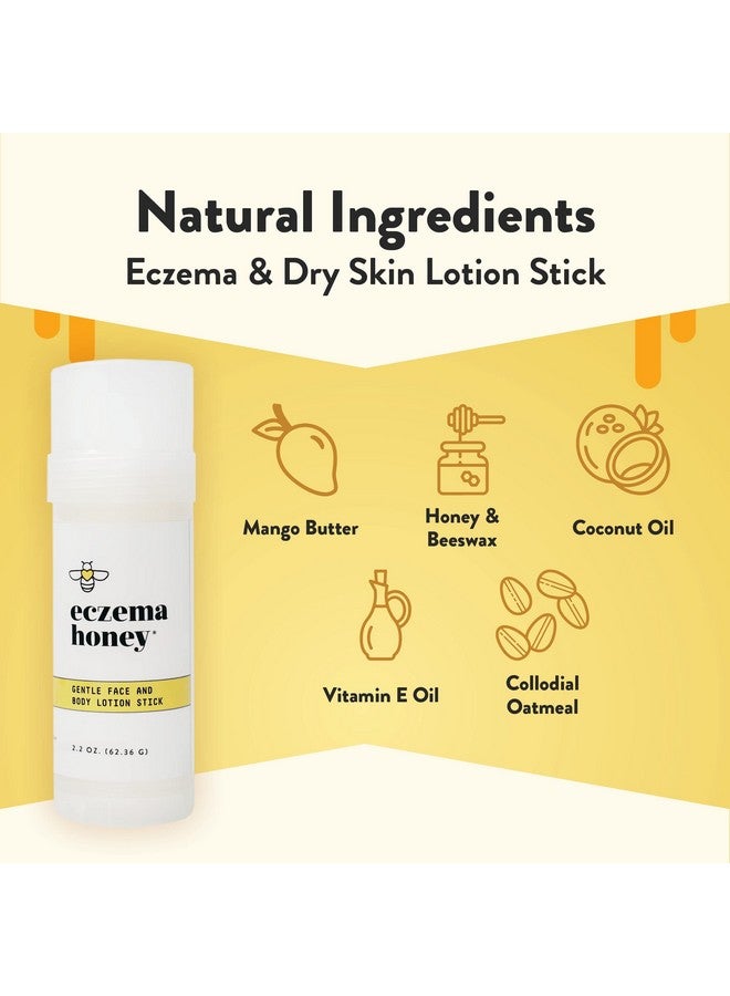 ECZEMA HONEY Gentle Face & Body Lotion Stick - Moisturizing Colloidal Oatmeal Hand Cream for Extremely Dry Skin - Eczema Lotion Helps Psoriasis, Dermatitis & More (2.2 Oz) - Image 2