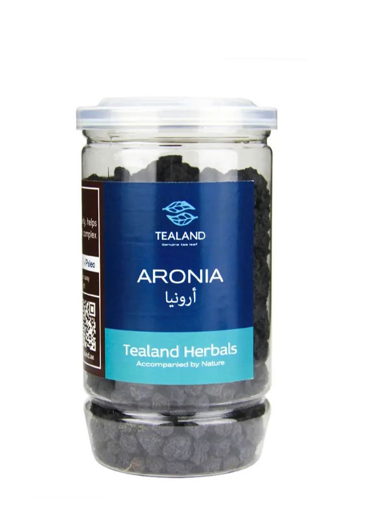 Tealand Herbal Tea Aronia Malty & Rich 100% Natural Ingredients Antioxidants Rich Helps Destress - Soothing & Calming Tisane 150g - Image 1