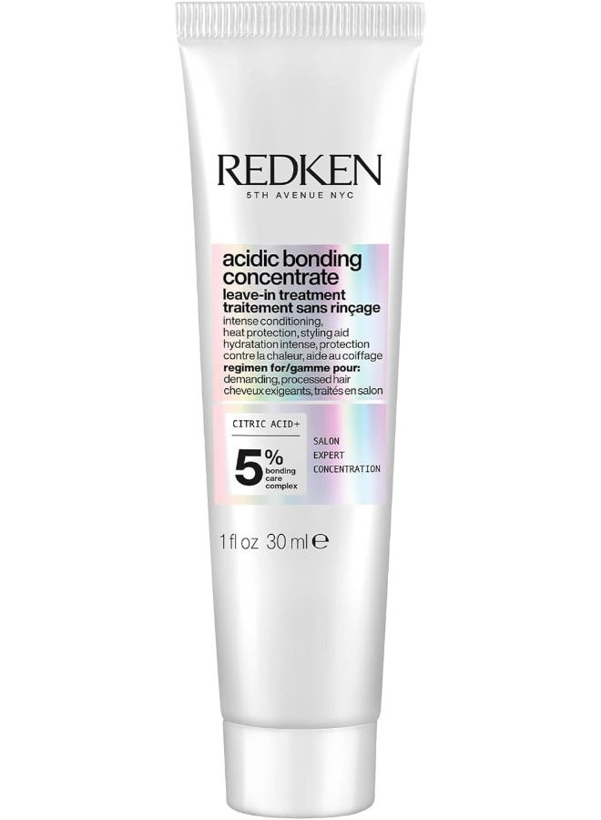 REDKEN Bonding Leave In Conditioner For Damaged Hair | Hair Repair | Strengthens Weak And Brittle Hair | Acidic Bonding Concentrate | For All Hair Types | 1 Fl Oz - Image 1