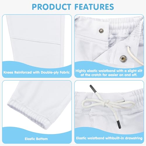 MIVEI 2T/3T/4T/5T Toddler Knicker Baseball Pants Youth Boys Girls Softball Pants Kids Tee Ball Pants with Belt Loop UPF50+ - Image 3