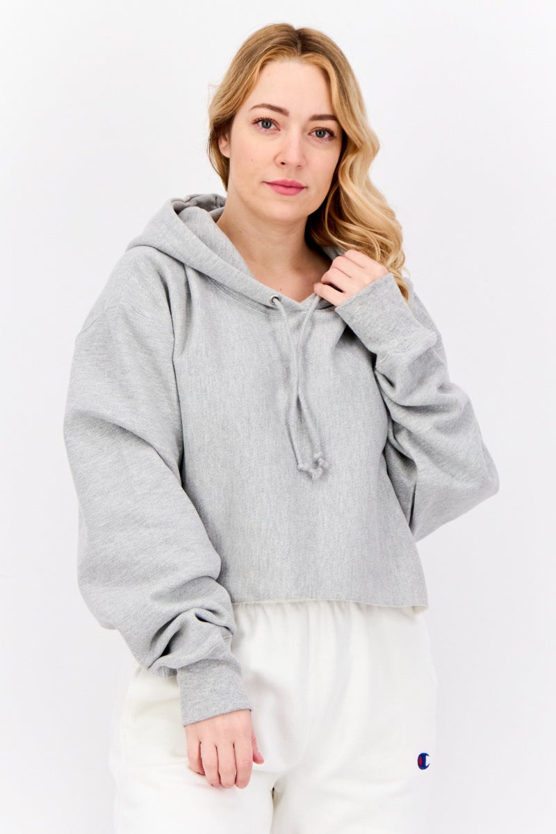 Champion Women Sportswear Fit Long Sleeve Outdoor Sweatshirt, Grey - Image 1