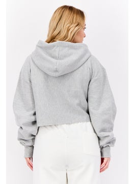 Champion Women Sportswear Fit Long Sleeve Outdoor Sweatshirt, Grey  - Image 3