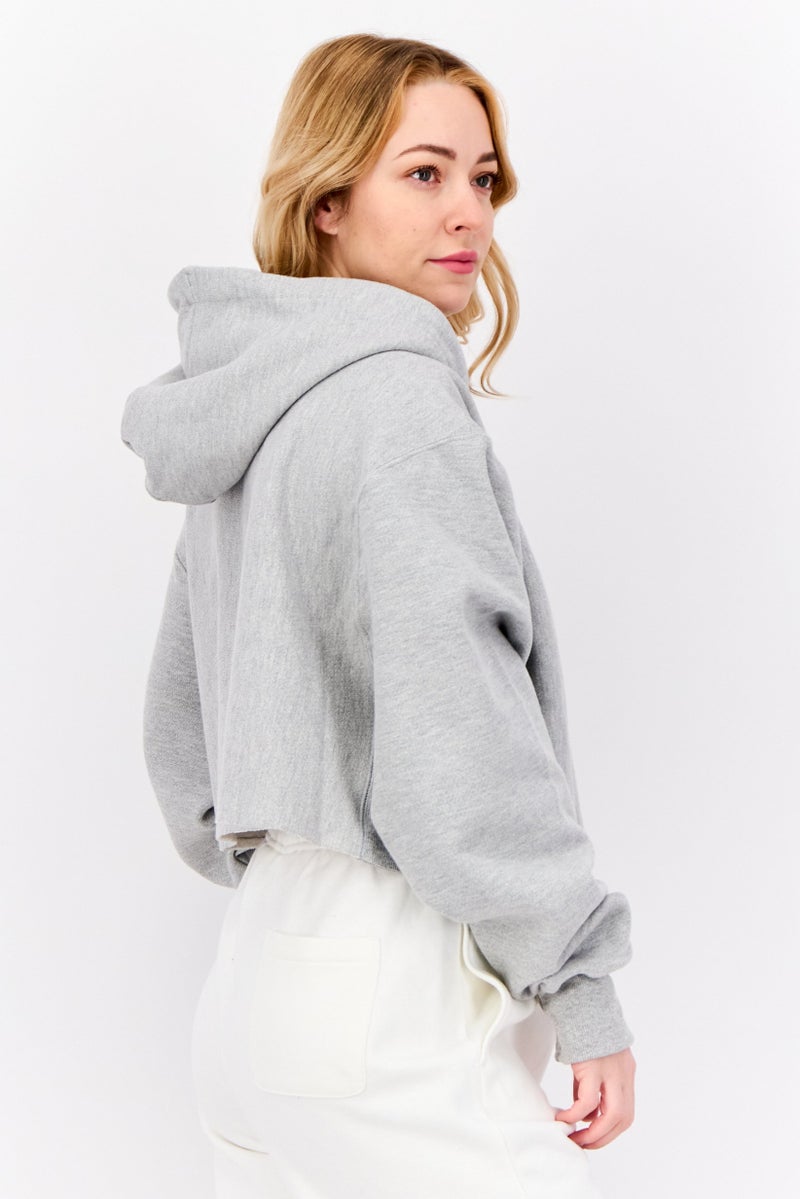 Champion Women Sportswear Fit Long Sleeve Outdoor Sweatshirt, Grey - Image 2