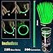 YOFOBU 500 PCS Green Glow Sticks Bracelets Necklaces 8 Glowsticks with Connectors Bulk Glow in The Dark Party Supplies Light Up Neon Party Favor for Christmas New Year St Patricks Day Birthday - Image 4