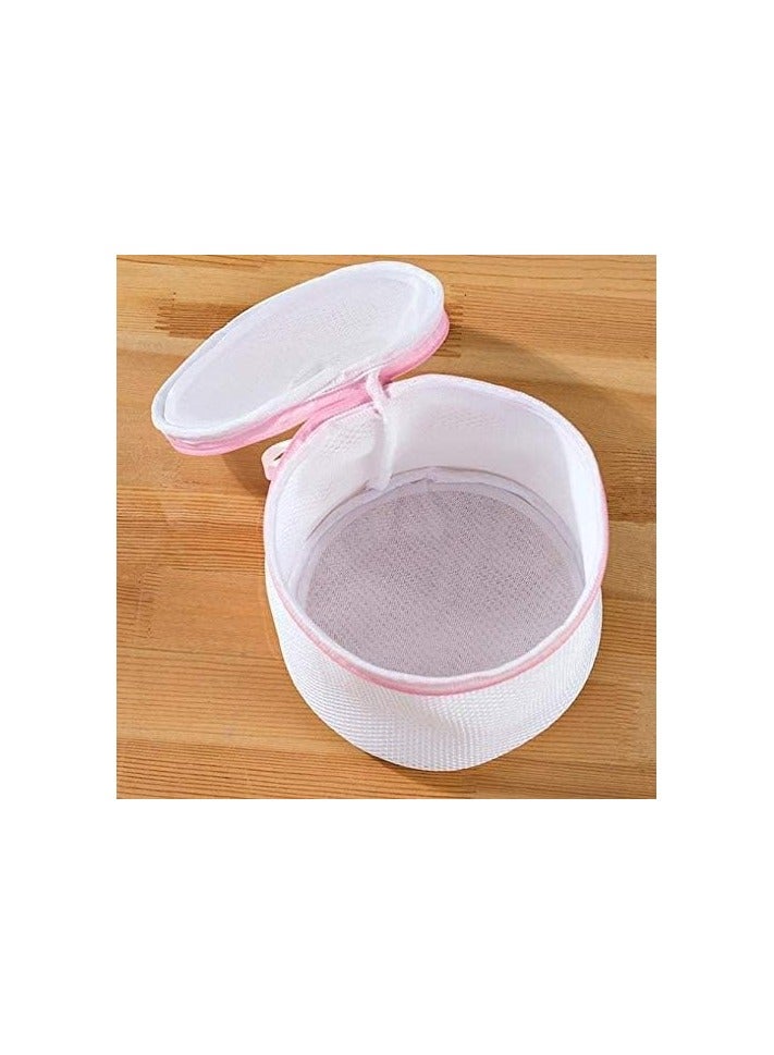 أكياس غسيل شبكية لغسل حمالات الصدر وأكياس غسيل الملابس الداخلية والجوارب باللون الأبيض - Image 2